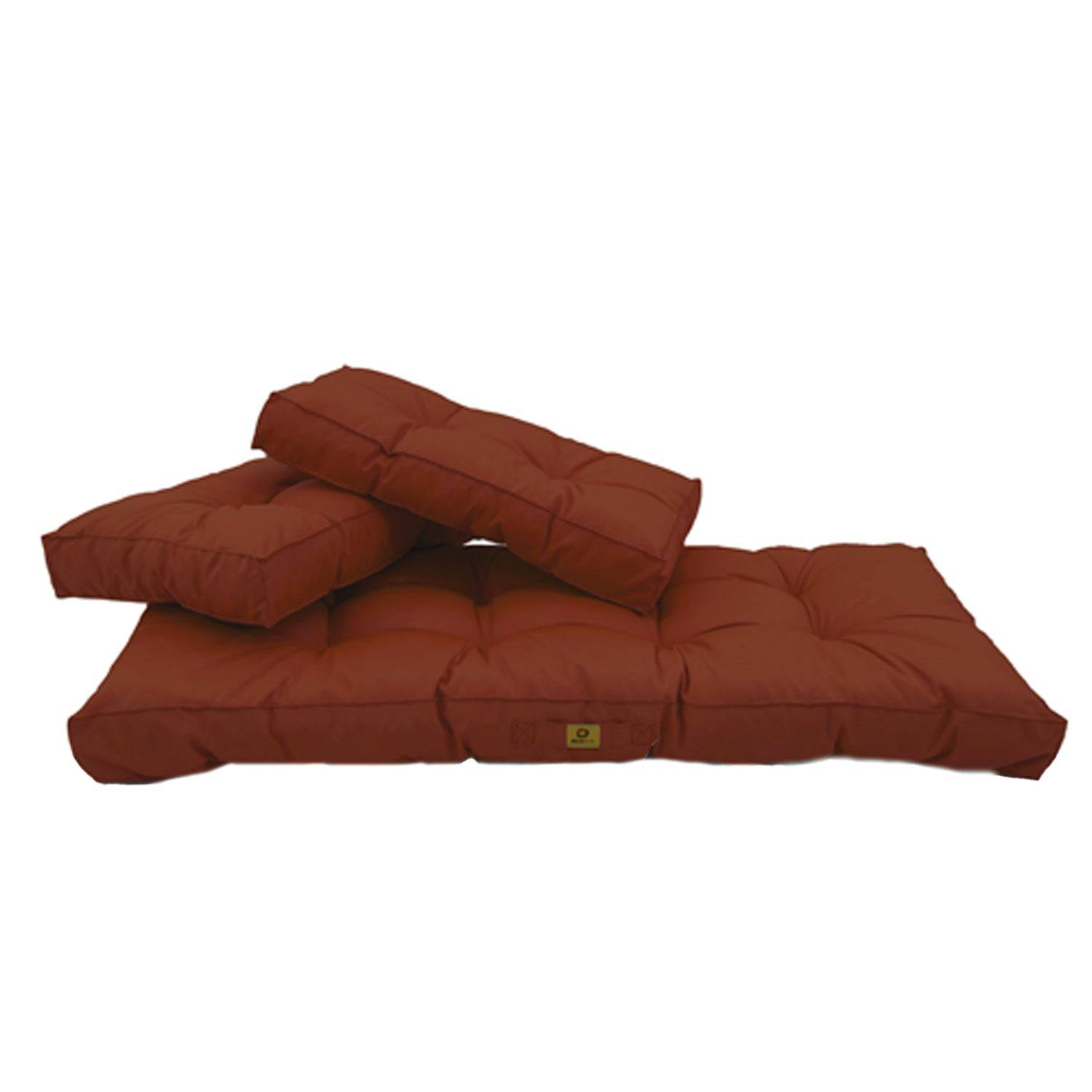 Coussins pour salon de jardin capitonné 120x60cm Terracotta - Déco arts - Image 4
