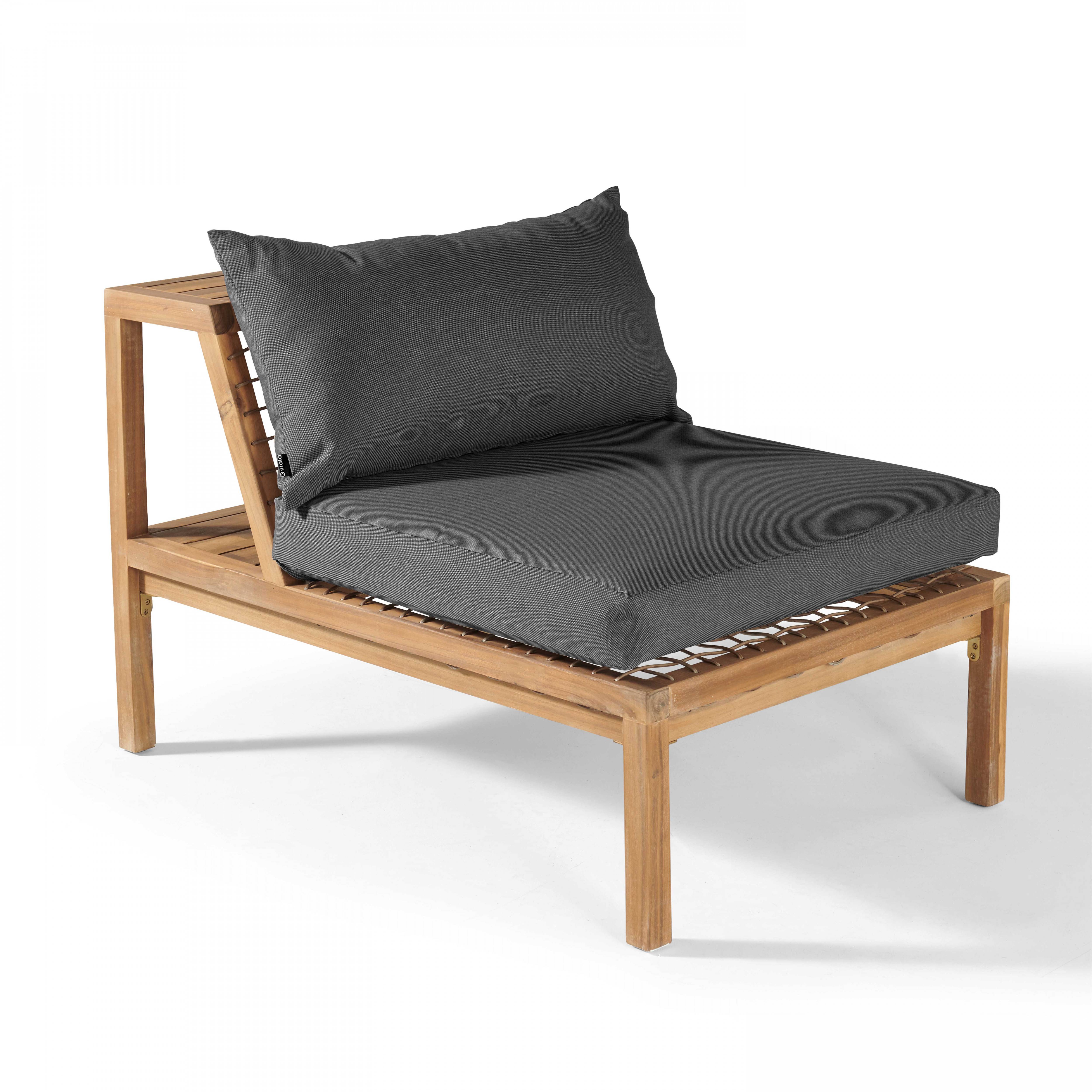 Oviala - Fauteuil en bois gris Seychelles - Oviala - Imagen 1