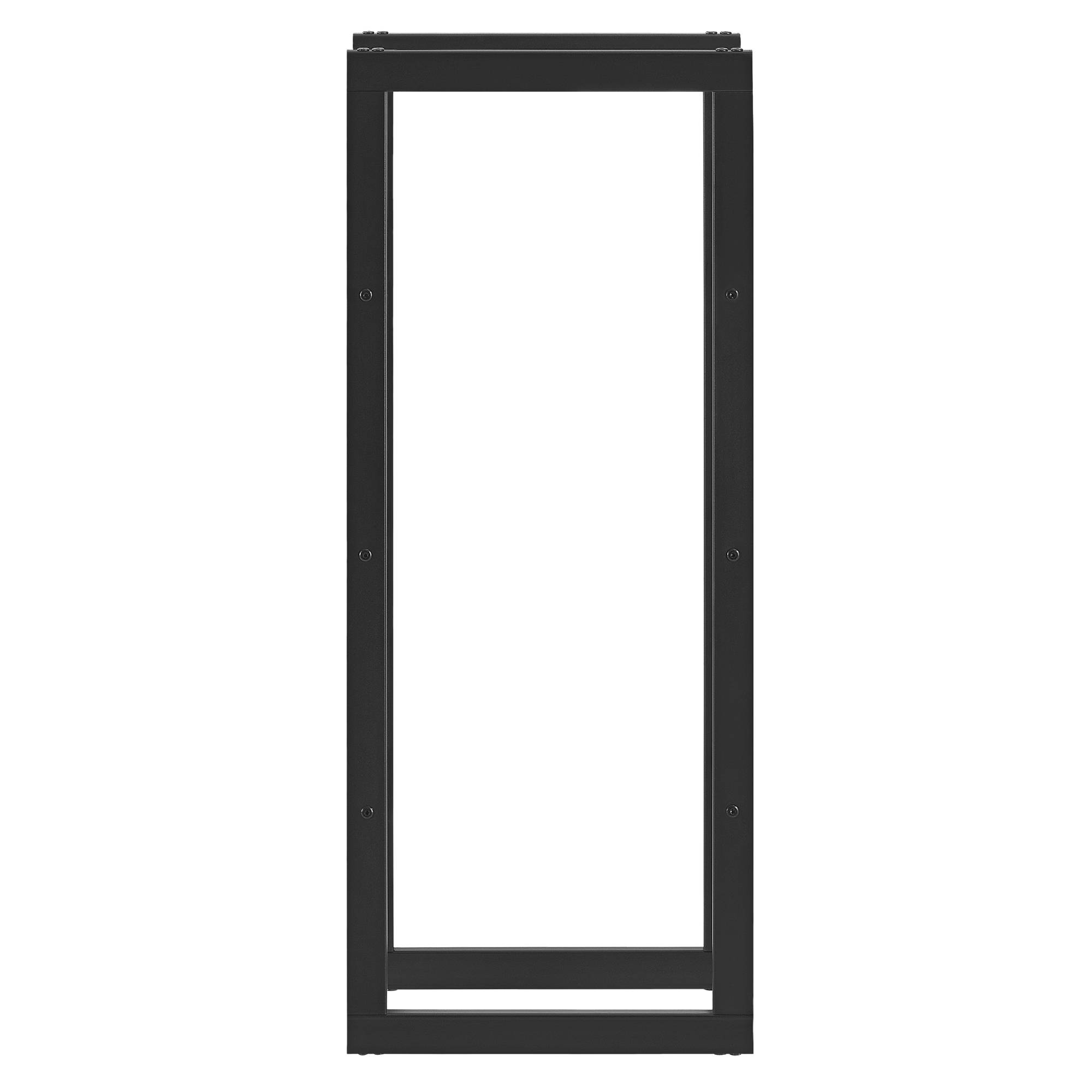 [en.casa] - Range-bûches Kasan Acier Laqué Noir 40 x 100 x 25 cm [en.casa] - Image 3