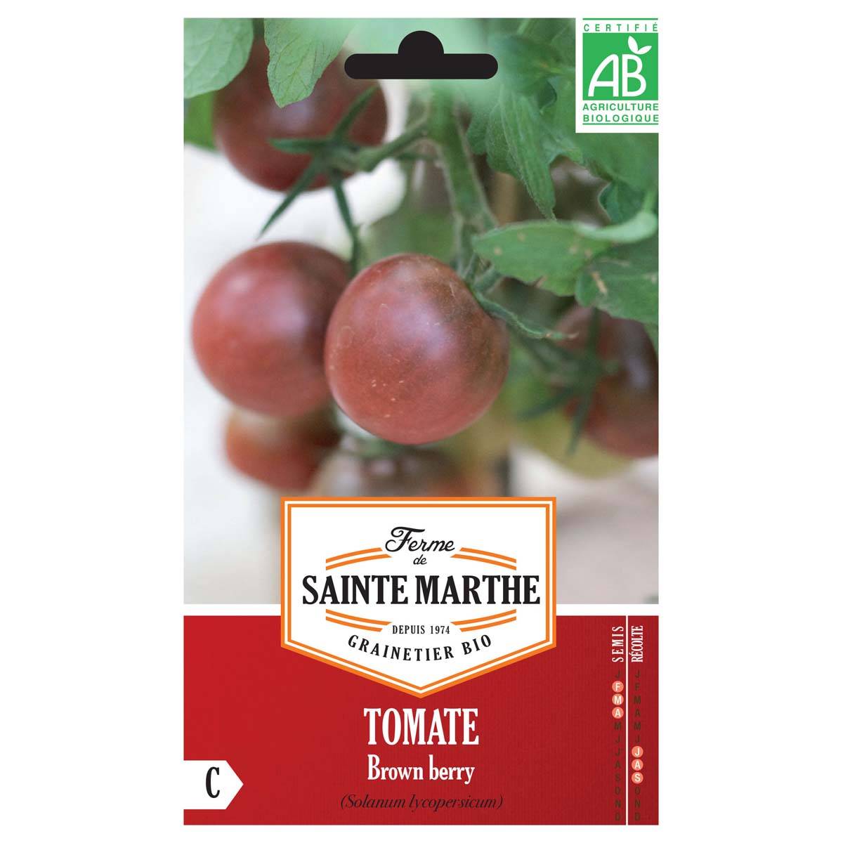 Tomate Brown Berry Bio - Ferme de Sainte Marthe le sachet de 50 graines environ