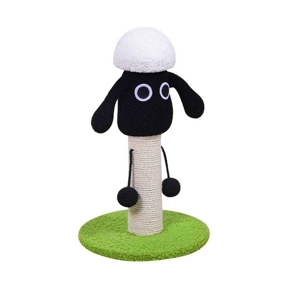 Poteau de grattage en sisal pour chat, avec balles amusantes, design stable, 25x25x46 cm Lytech - Image 1