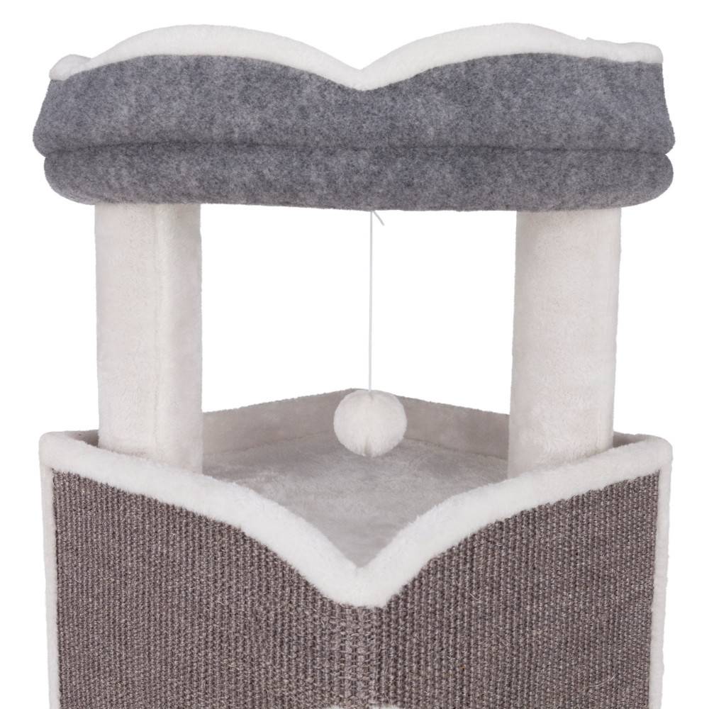 Trixie - Arbre à chat tour Arma 38 x 38 x hauteur 98 cm couleur gris et blanc - Imagen 5