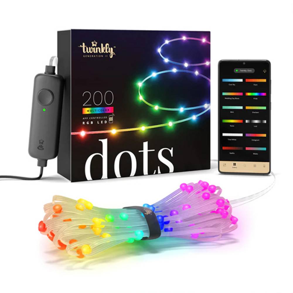 Dots – Guirlande Lumineux Flexible Contrôlé par une Application avec 200 LEDs RGB. 10 Mètres. - Imagen 5