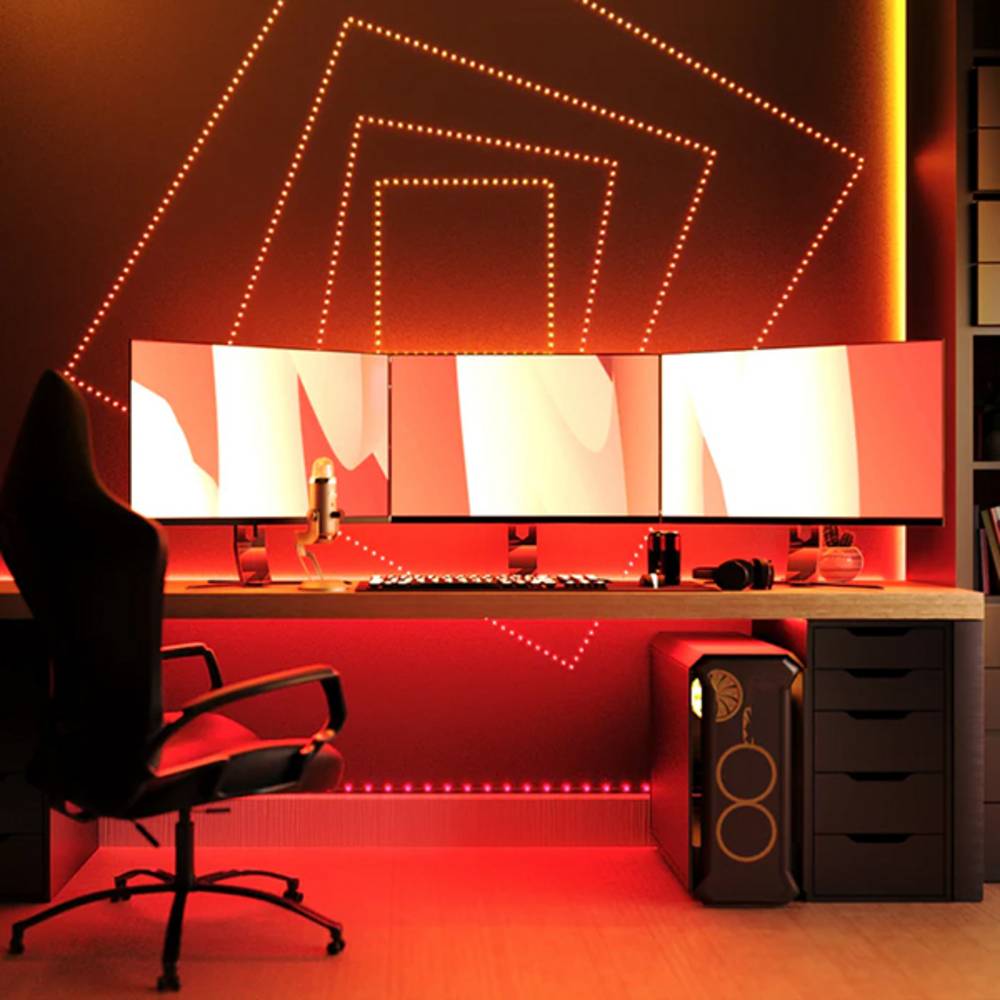 Dots – Guirlande Lumineux Flexible Contrôlé par une Application avec 200 LEDs RGB. 10 Mètres. - Imagen 1