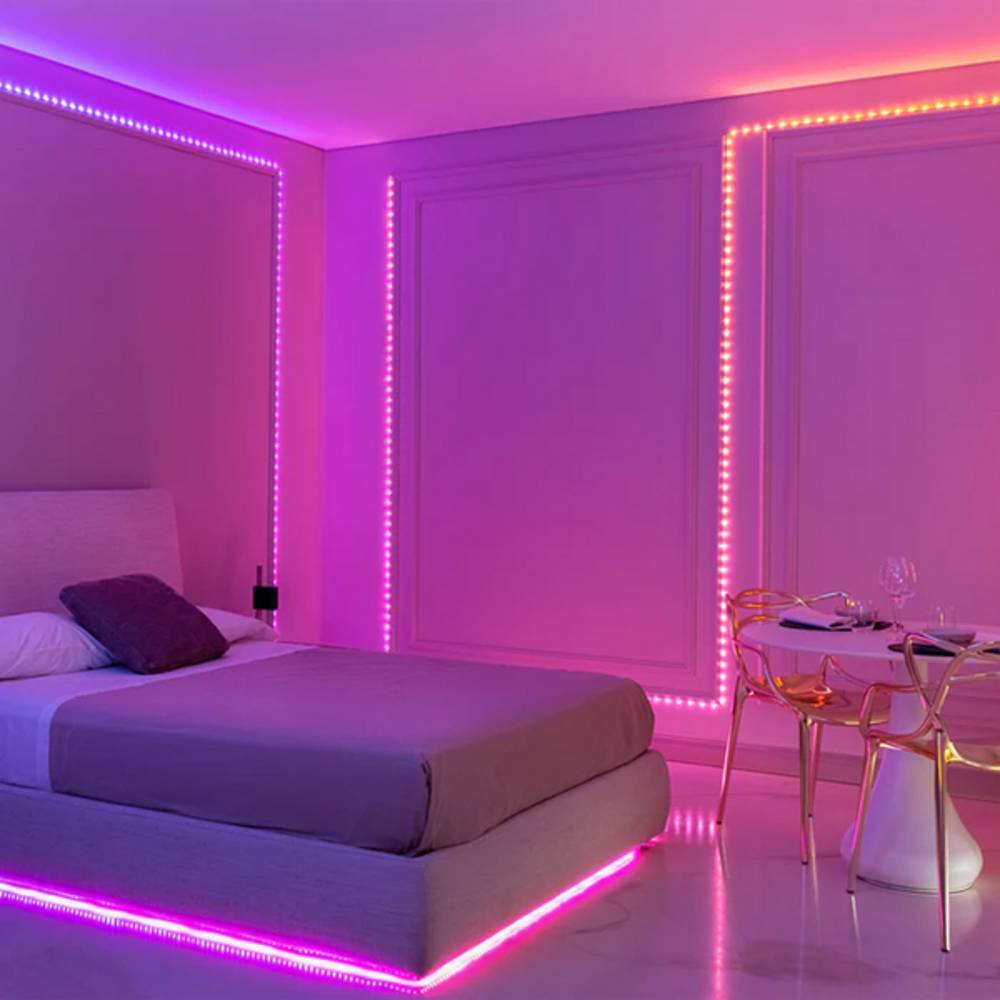 Dots – Guirlande Lumineux Flexible Contrôlé par une Application avec 200 LEDs RGB. 10 Mètres. - Imagen 3