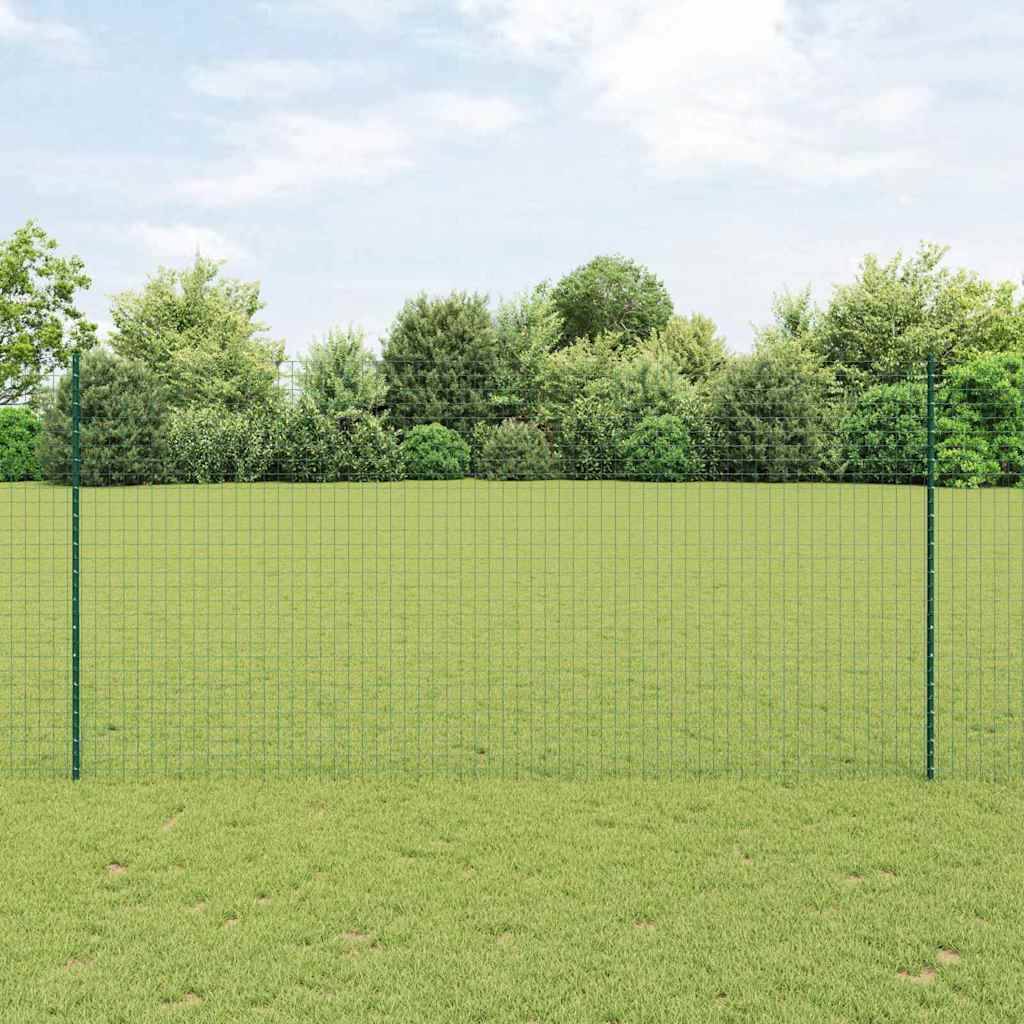 Poteau de clôture acier vert 160 cm x 8,5 cm x 1,8 cm, Poids :13.66kg - PANGIVO