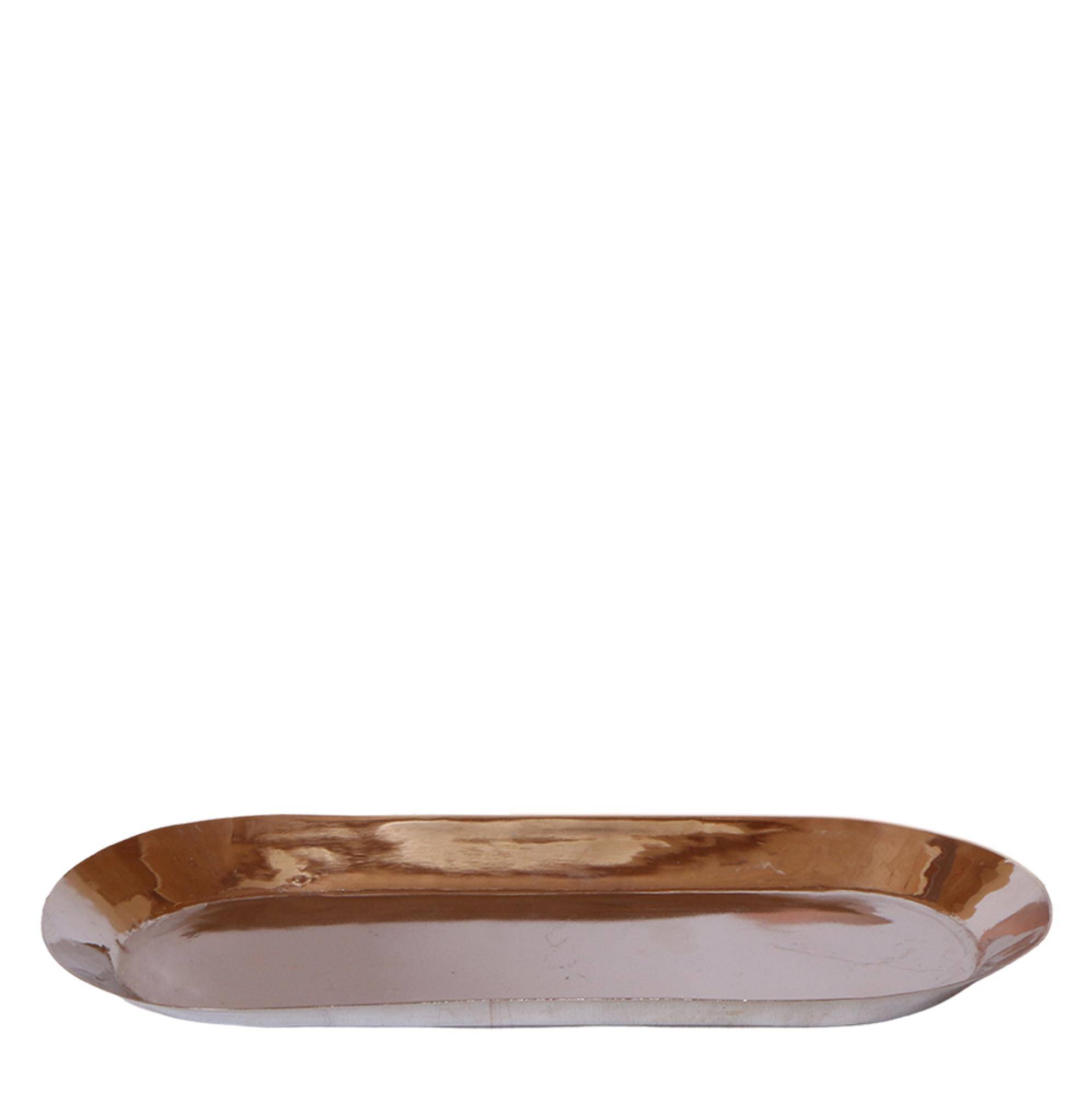 Plateau ovale Ø30cm - argent - Image 1
