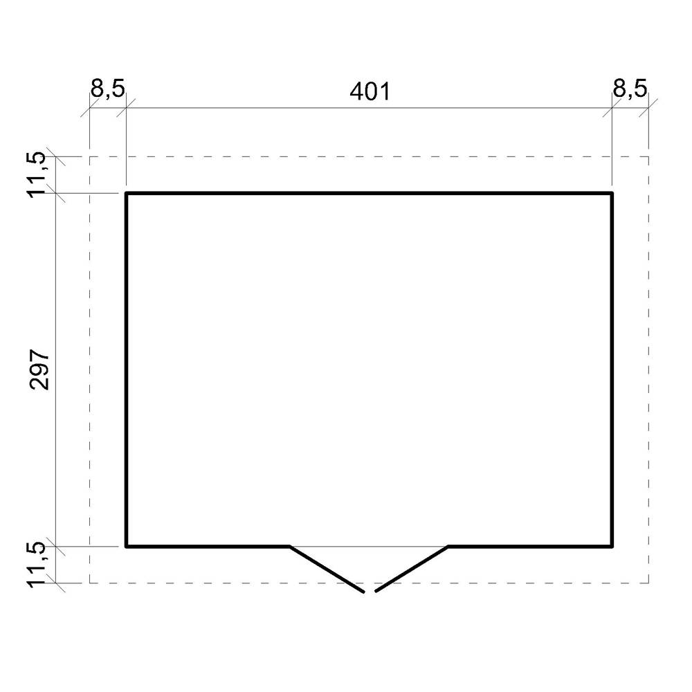 Timbela - Abri de Jardin en Bois Naturel H246x418x320 cm/12 m² avec fenêtres - Atelier rangement outils et vélos - 17 mm d’épaisseur - Timbela M331 - Image 6