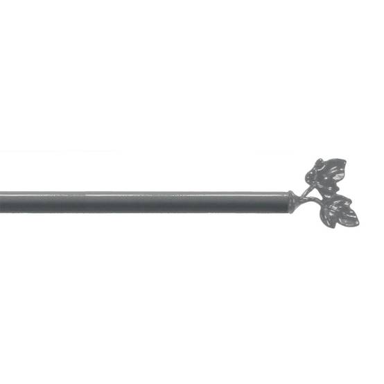 Tringle Déco Extensible "Feuillina" 60-80cm Gris