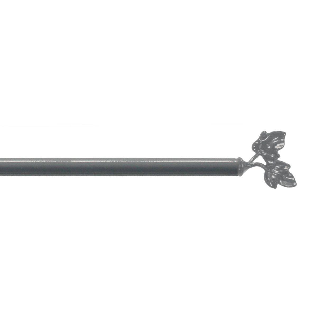 Tringle Déco Extensible "Feuillina" 60-80cm Gris