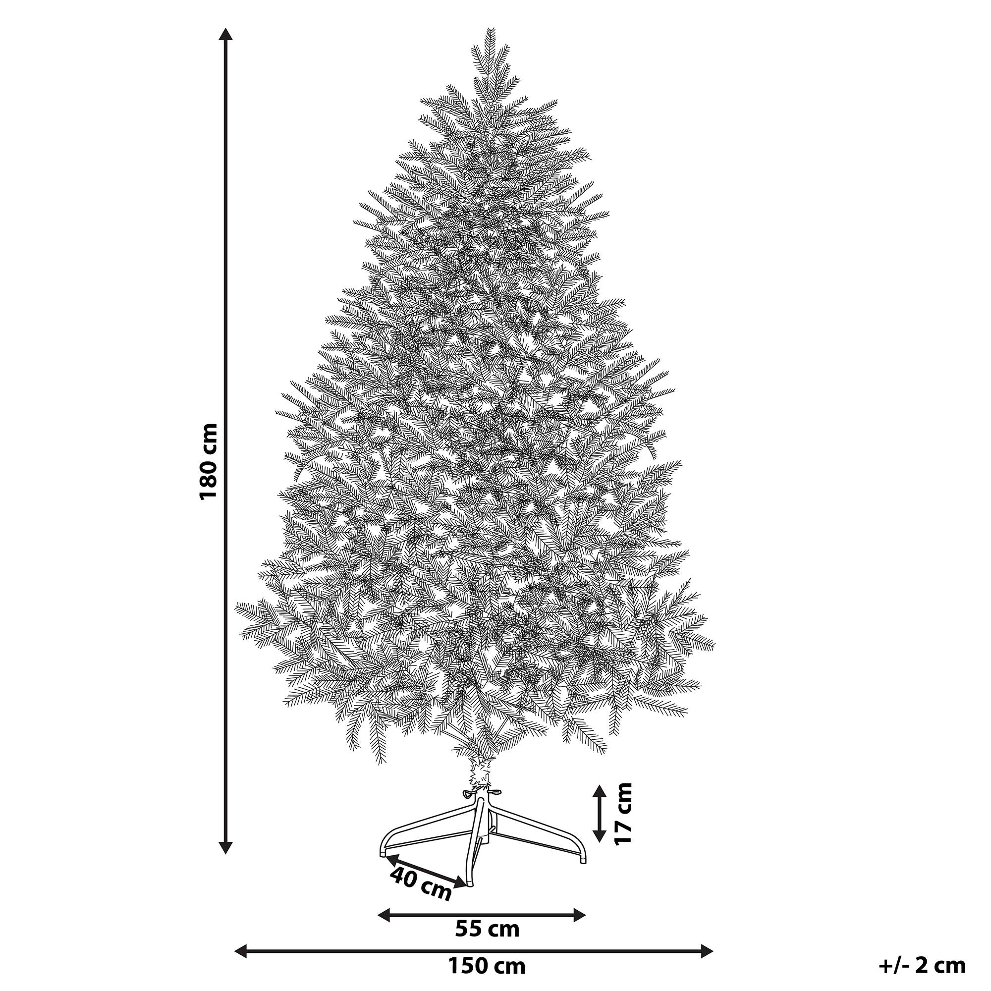 Beliani - Sapin de Noël PVC Bleu FARNHAM - Beliani - Imagen 3