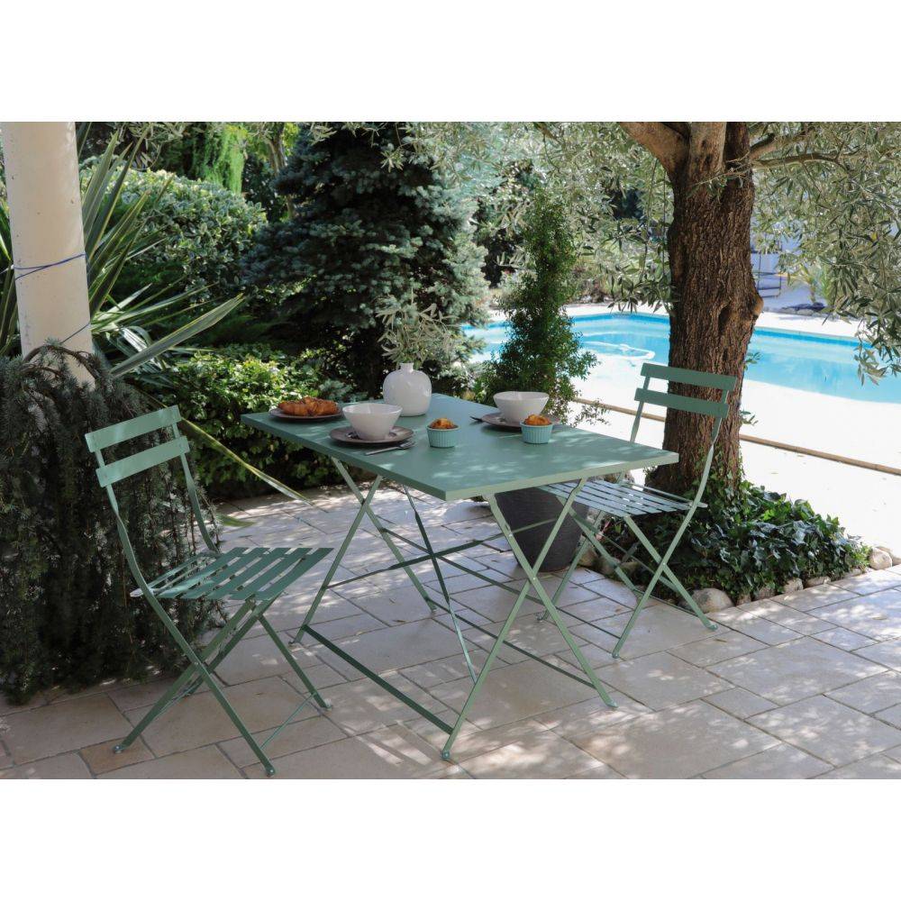 Alize - Chaises pliantes en acier Cuba (Lot de 2) - Imagen 2