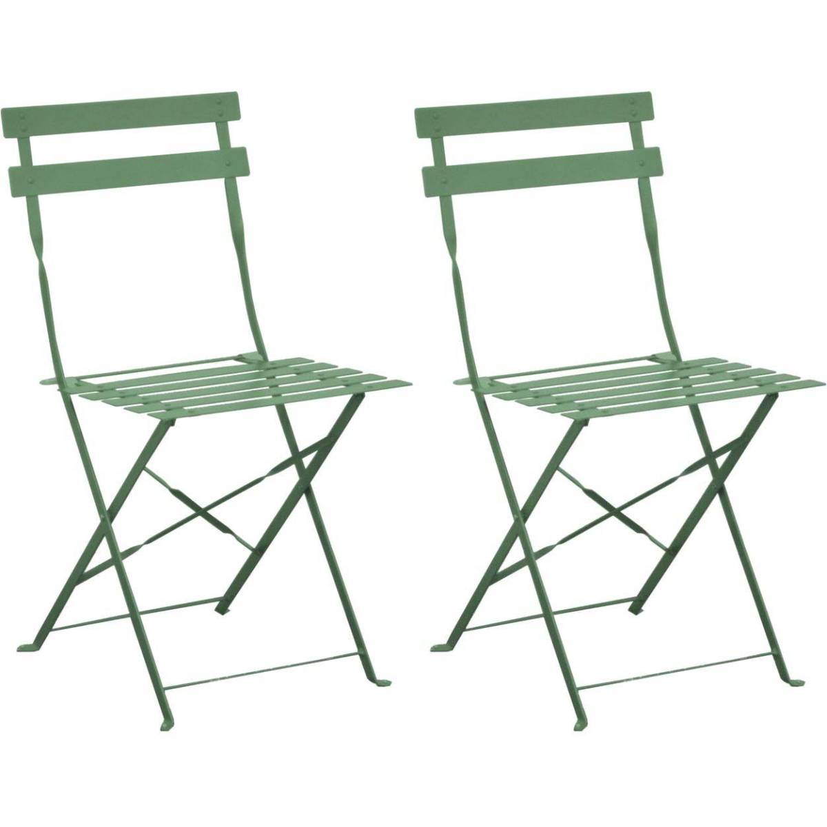 Alize - Chaises pliantes en acier Cuba (Lot de 2) - Imagen 1