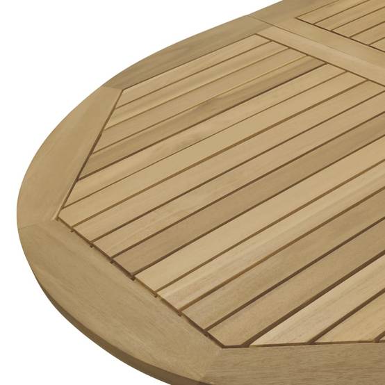 ComfortXL - Grande Table de Jardin Pliable 160cm en Bois d'Acacia avec Trou pour Parasol, 6 Personnes – ComfortXL Outdoor Living - Image 8