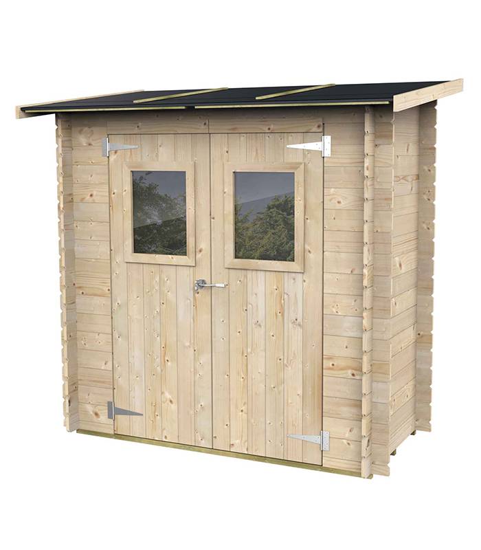 Eden Partenaire Jardin - Abri de jardin en bois adossé Hobby 1.34m² Alce - Image 1
