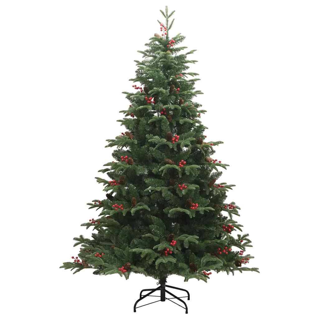 Sapin de Noël | Arbre de Noël artificiel Vert 210 cm PVC, métal et plastique Maison Chic - Image 5
