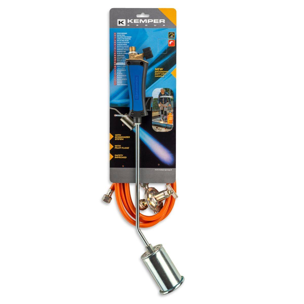 Desherbeur thermique à gaz + Détendeur propane + Tuyau gaz 5mètres Bruleur 60 mm KEMPER - Imagen 3