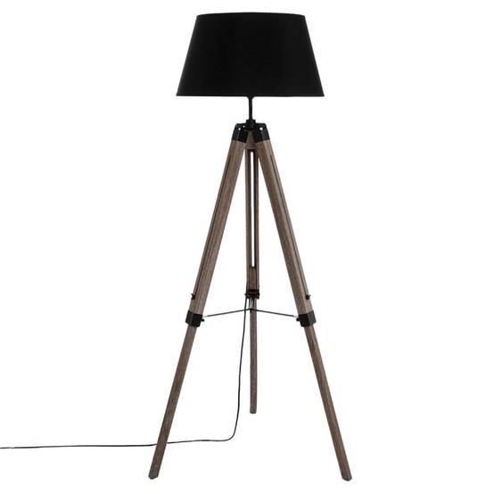 Lampadaire trépied Runo noir Atmosphera H 145 cm - Image 1