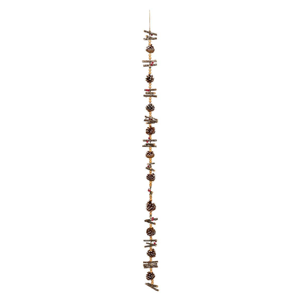 Atmosphera - Guirlande pommes de pin et perles 1,5m - Atmosphera Créateur d'intérieur - Imagen 1