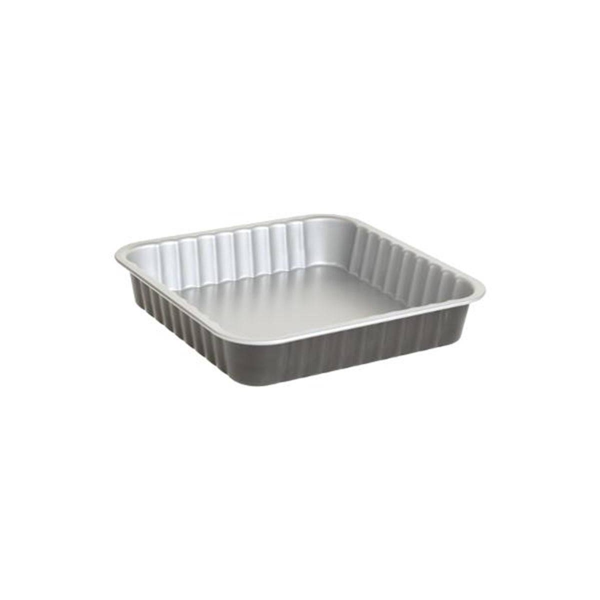 Plat à Four Carré en Métal "Signature" 24cm Gris - Image 1