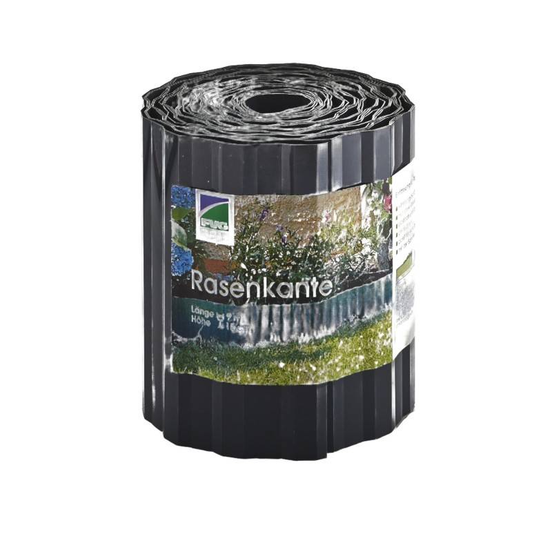 Jardinex - Bordure de jardin plastique ondulé - 9 m - Gris anthracite  - Jardinex - Imagen 1
