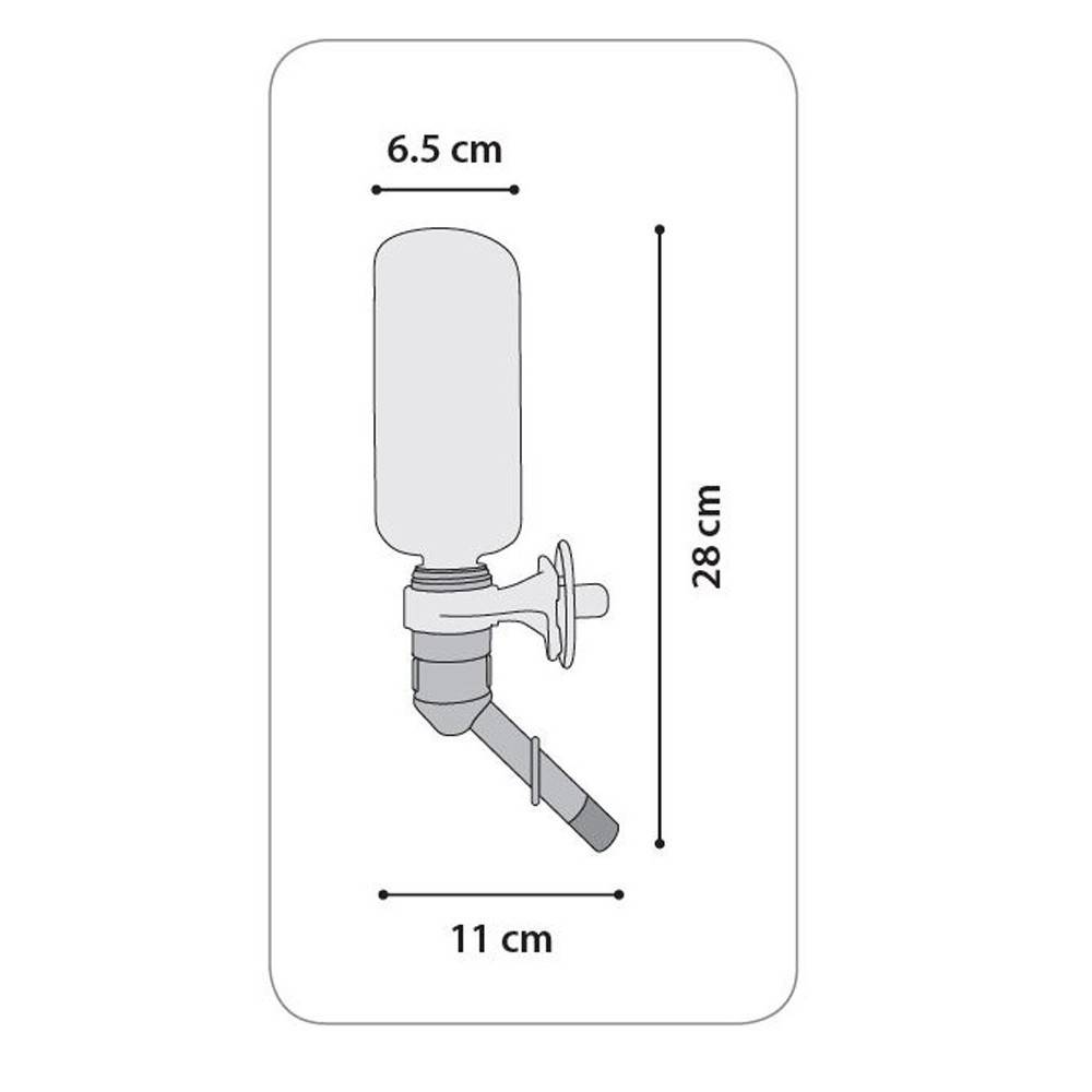 Biberon KYLO gris 450 ML pour rongeur et lapin - Image 2