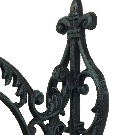 Cloche de jardin de porte ancienne en fonte noire 25 x 26 cm Chemin de campagne - Imagen 6