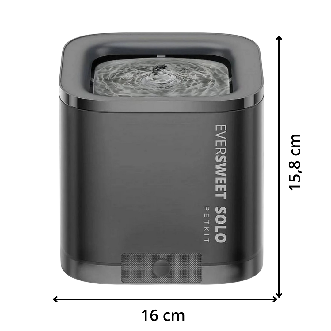 EVERSWEET SOLO CYBERTAIL fontaine a eau pour animaux 1.8L noir PETKIT - Image 7