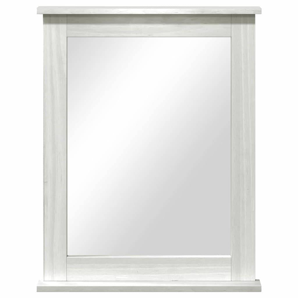 Maison Chic - Miroir VIGO Blanc antique 55,5 x 5 x 70 cm Bois de pin massif Maison Chic - Image 4