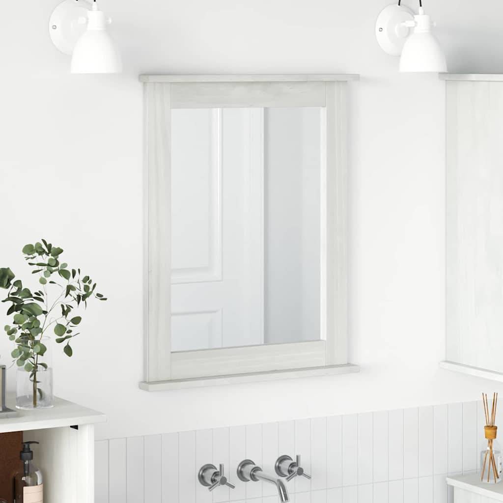 Maison Chic - Miroir VIGO Blanc antique 55,5 x 5 x 70 cm Bois de pin massif Maison Chic - Image 2