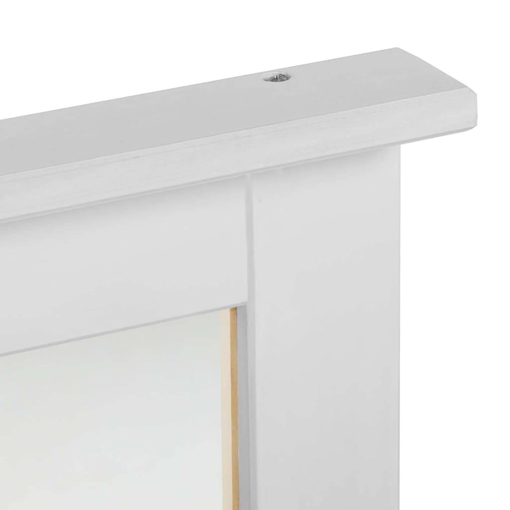 Maison Chic - Miroir VIGO Blanc antique 55,5 x 5 x 70 cm Bois de pin massif Maison Chic - Image 7
