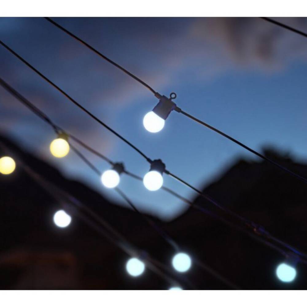 Guirlande guinguette connectée IP44 20m 40 LEDS blanc TWINKLY FESTOON - Imagen 3