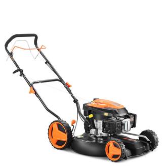 FUXTEC - Fuxtec tondeuse à gazon thermique mulching autotractée 196cm3 largeur de coupe 51cm redonne du tonus à votre pelouse