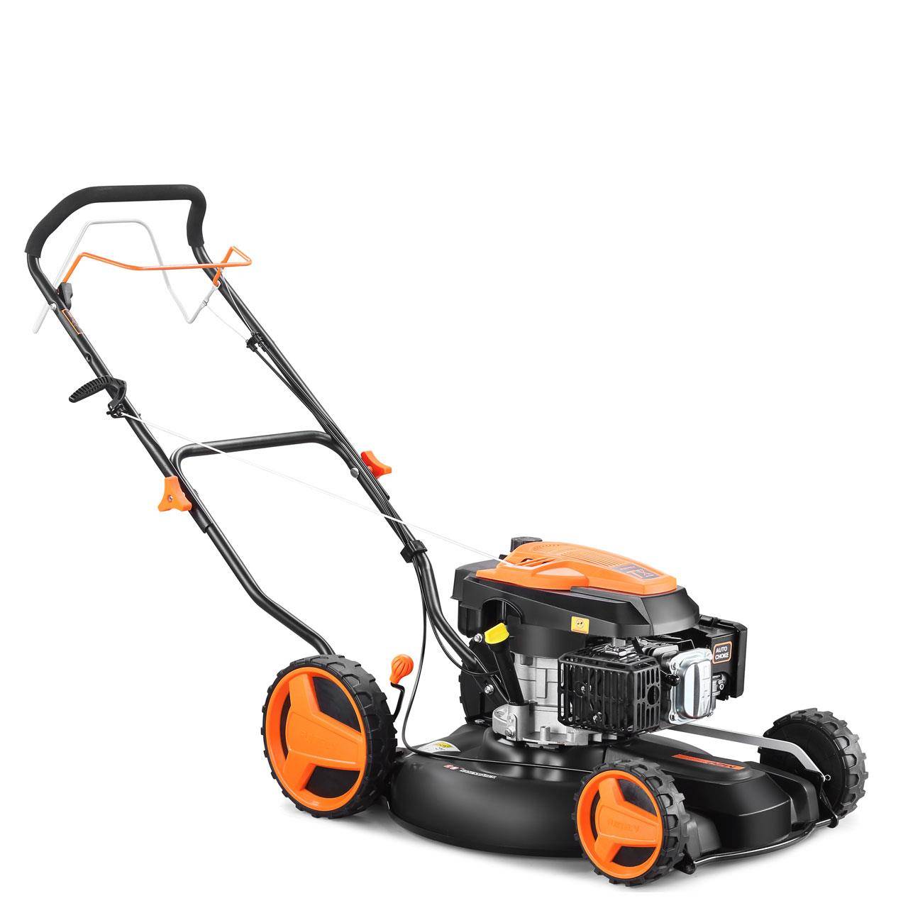 FUXTEC - Fuxtec tondeuse à gazon thermique mulching autotractée 196cm3 largeur de coupe 51cm redonne du tonus à votre pelouse - Image 1