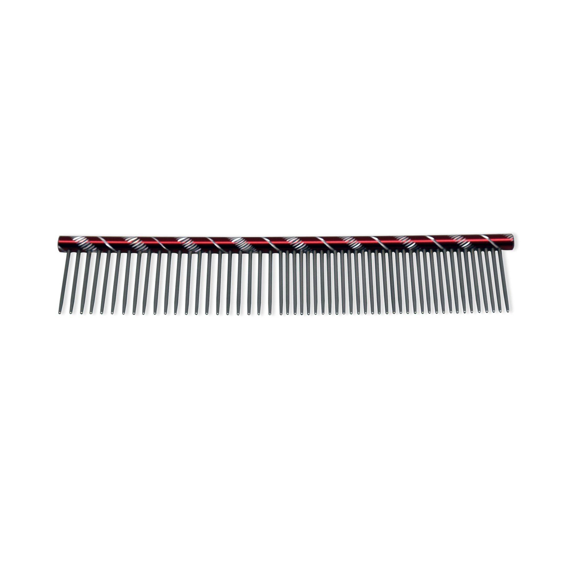 Peigne en acier fantaisie 16cm Couleur : Rouge IDEALDOG