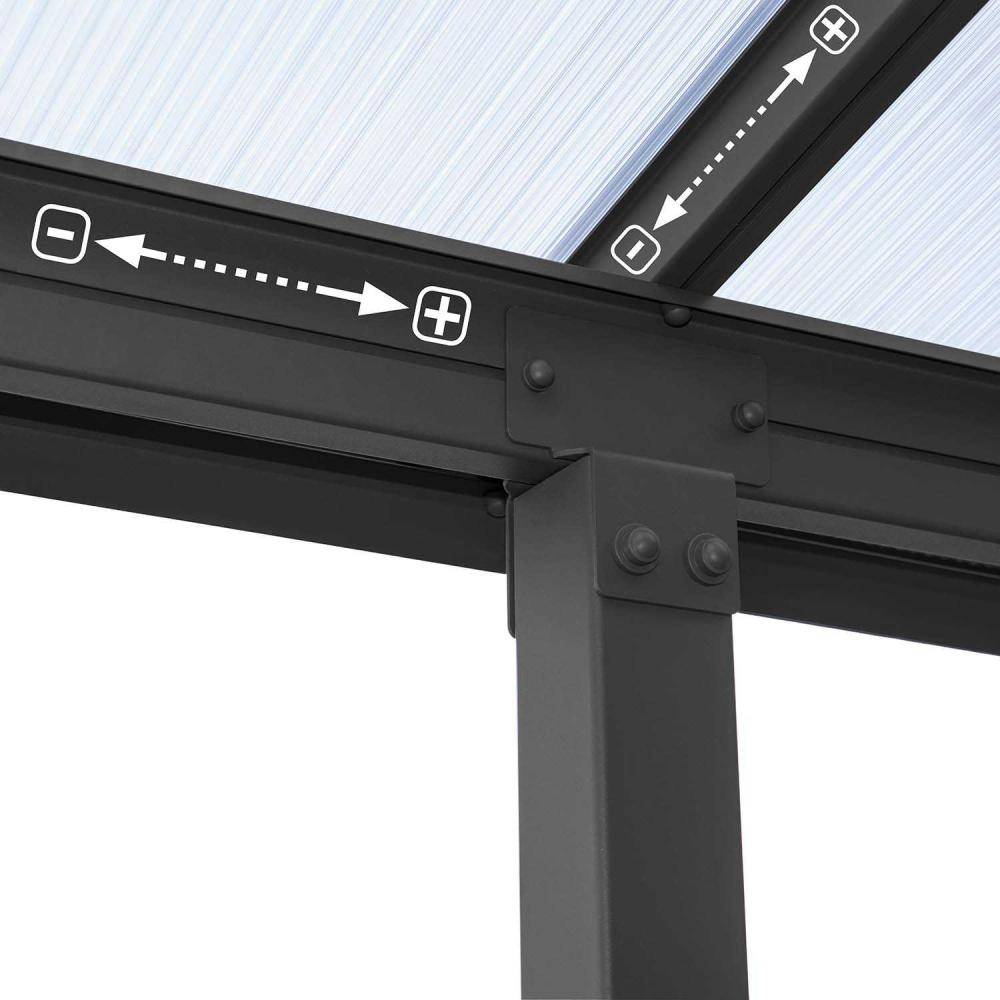Canopia - Canopia Pergola Olympia 3X7,4 Grise - Imagen 4