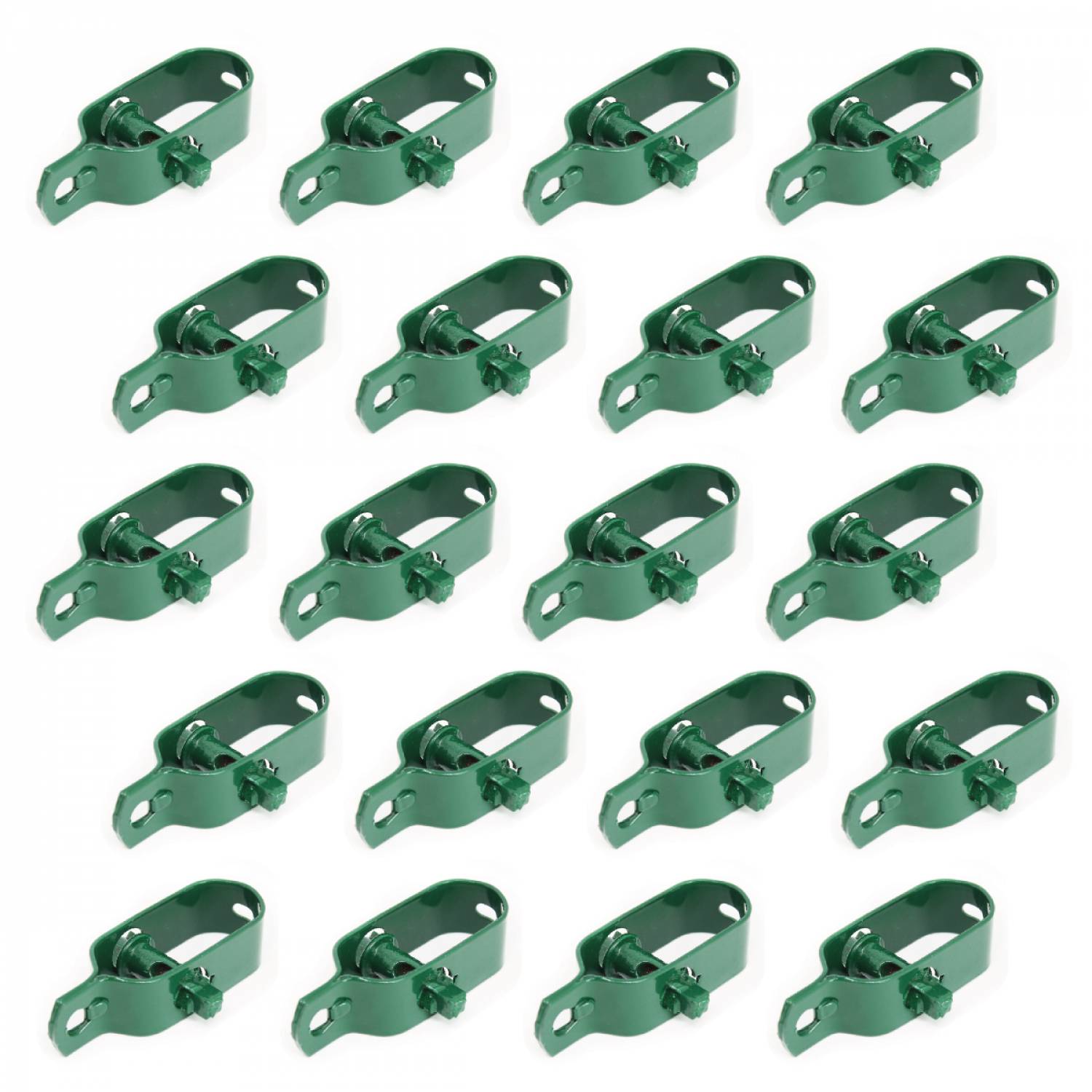 Linxor - Lot de 20 tendeurs en acier galvanisé plastifié N°3 pour fil de grillage ou autre - Vert - Linxor - Imagen 1