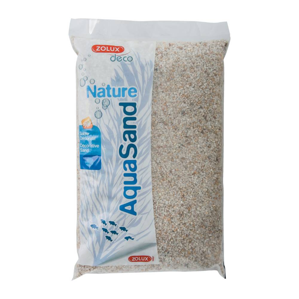 Zolux - Sol décoratif Aquasand quartz blanc 5kg (Lot de 3) - Imagen 3