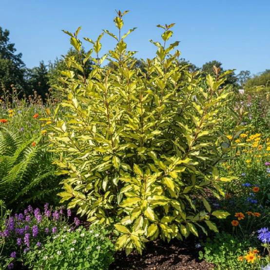 Elaeagnus panaché Maryline® 'Abrela', Chalef à fleurs Blanche - feuillage Persistant - Pot de 4L - 40/60 cm- hauteur à maturité De 1,50 m à 2,00 m - Image 9