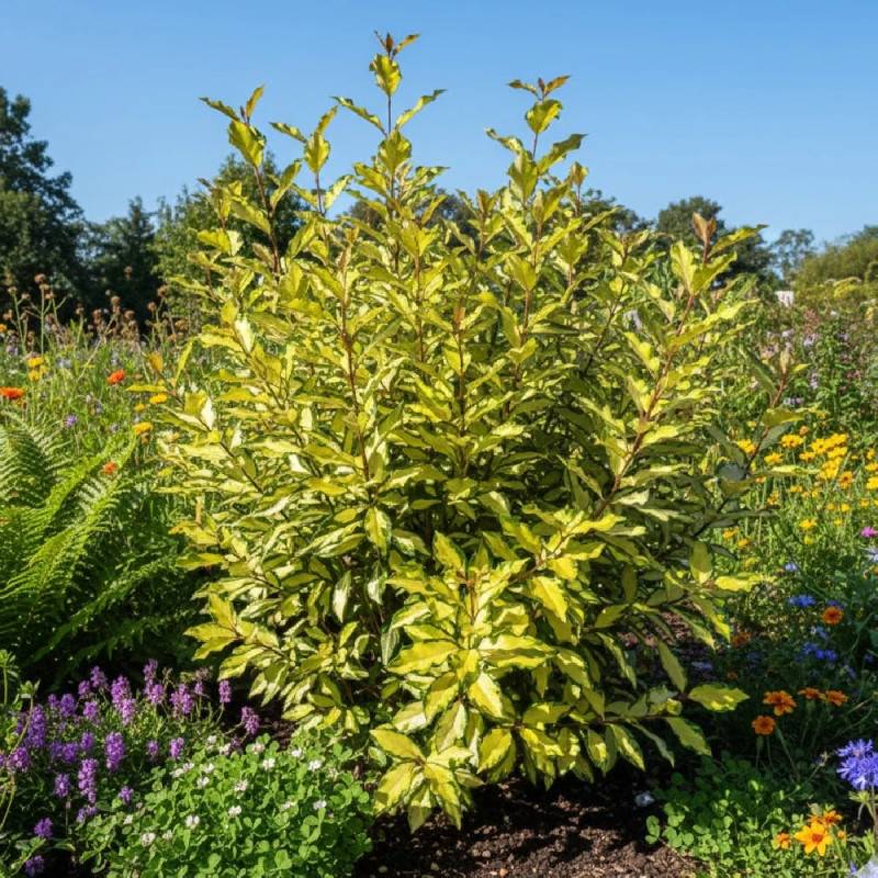 Elaeagnus panaché Maryline® 'Abrela', Chalef à fleurs Blanche - feuillage Persistant - Pot de 4L - 40/60 cm-  hauteur à maturité De 1,50 m à 2,00 m - Image 9