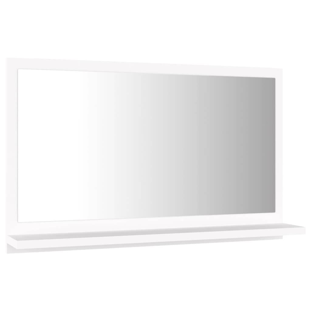 Helloshop26 - Miroir de salle de bain 60 x 10,5 x 37 cm aggloméré blanc - Imagen 2