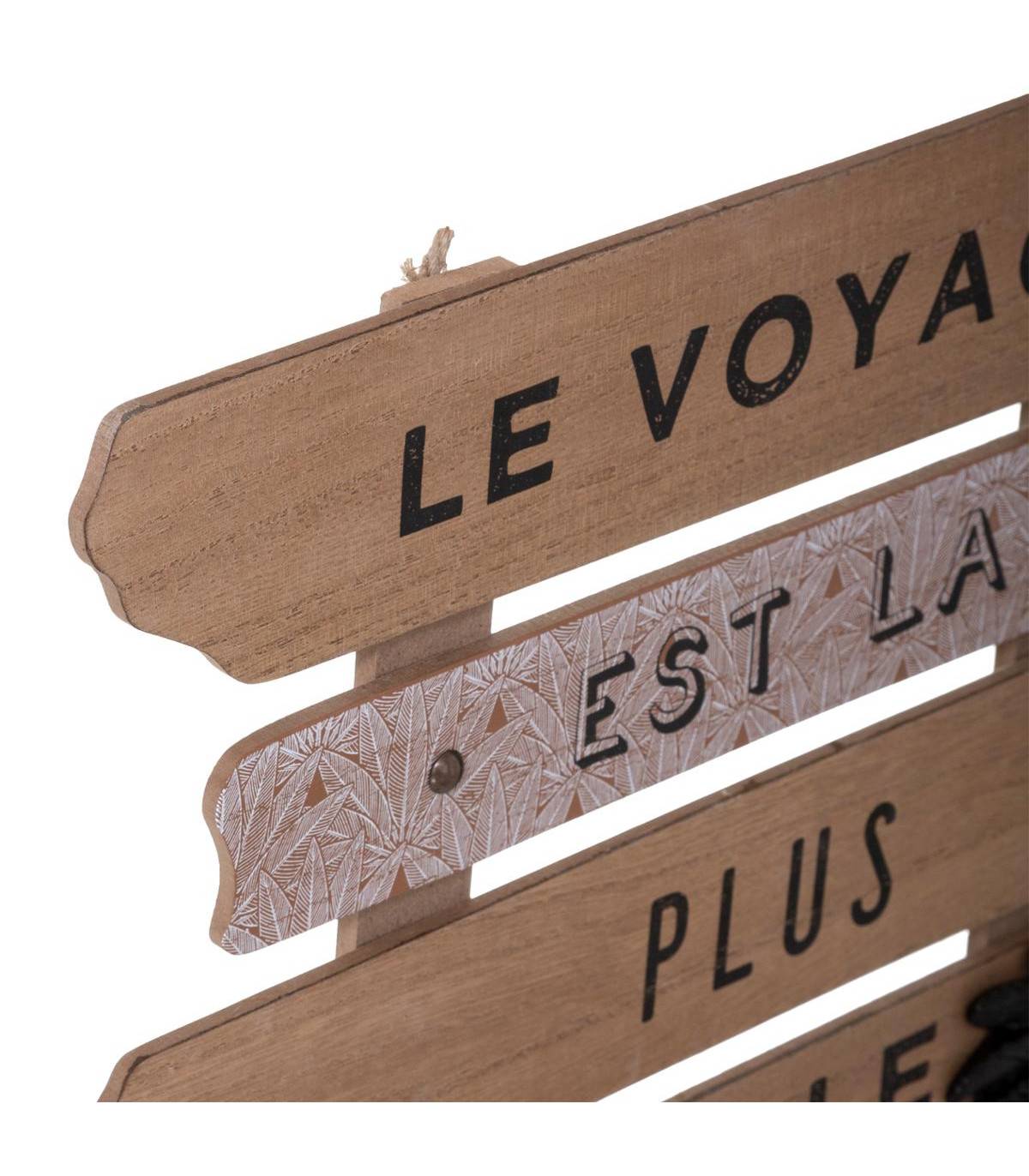 Déco murale en bois Pancarte avec Citation 37,5 x 32,5 cm - Imagen 2