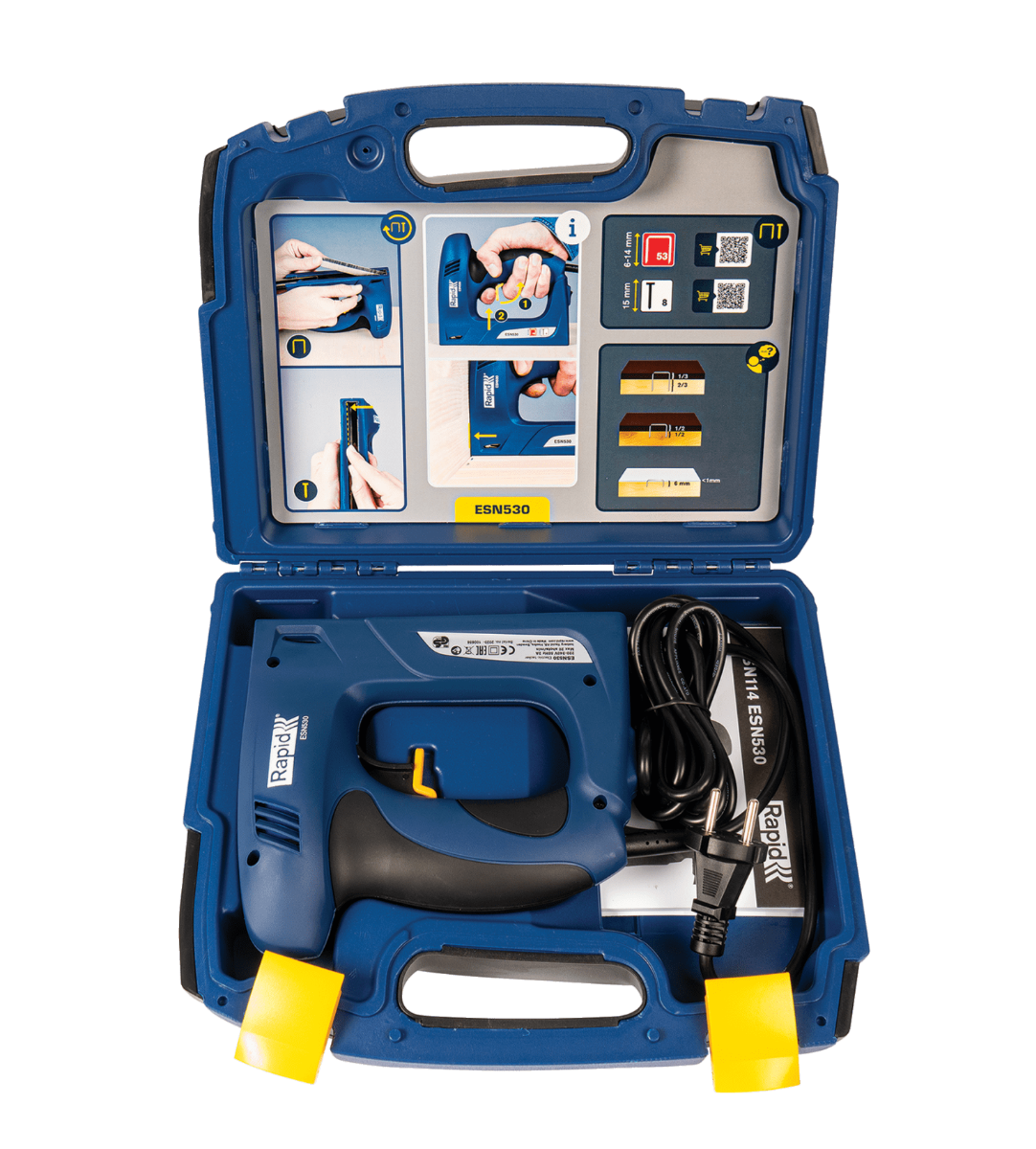 Agrafeuse électrique ESN530 pour agrafes fil fin 53/6-14 mm - 8/15 mm - Coffret - RAPID-ISABERG - 5000129 - Imagen 8