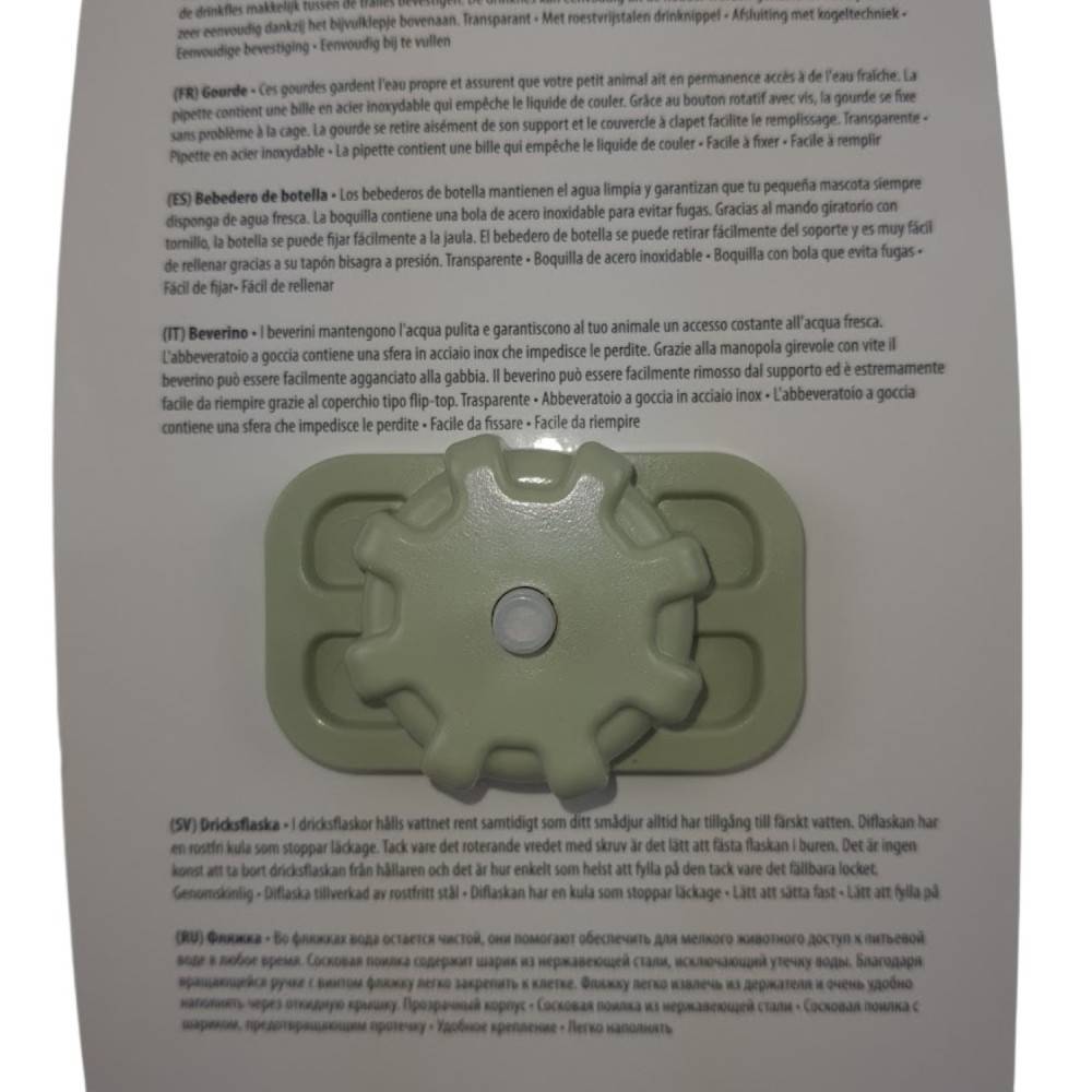 Biberon Jora 800 ml 10 x 13 x 29 cm vert pour rongeurs. - Imagen 6