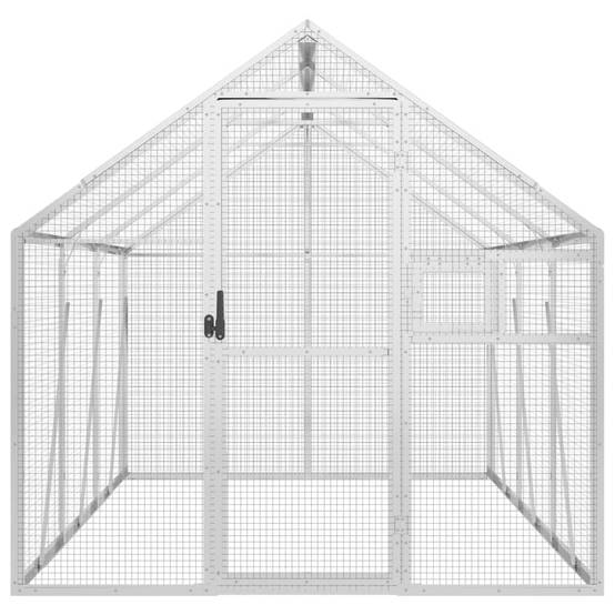 Cage Oiseaux Aluminium Longue Résistante Argent 179x300x185cm - ComfortXL Outdoor Living - Image 3