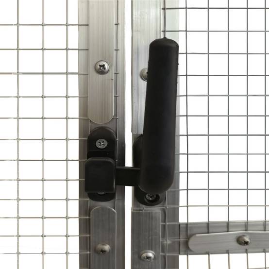 Cage Oiseaux Aluminium Longue Résistante Argent 179x300x185cm - ComfortXL Outdoor Living - Image 6
