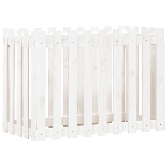 Jardinière | Lit surélevé de jardin design de clôture 100x50x70cm pin massif - Image 4