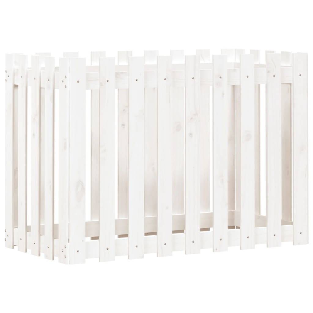 Jardinière | Lit surélevé de jardin design de clôture 100x50x70cm pin massif - Image 4