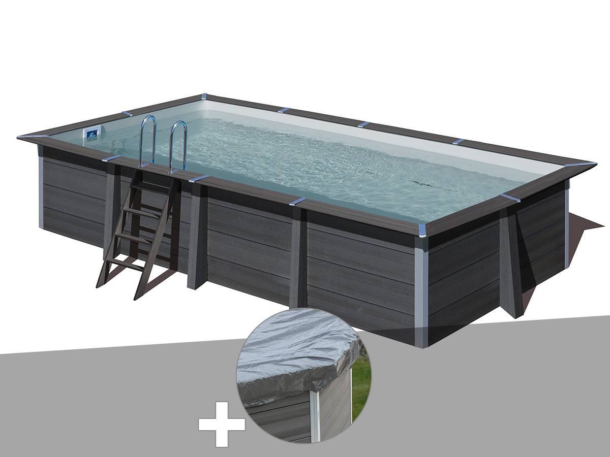 Gré - Kit piscine composite Gré Avant-Garde rectangulaire 6,06 x 3,26 x 1,24 m + Bâche de protection