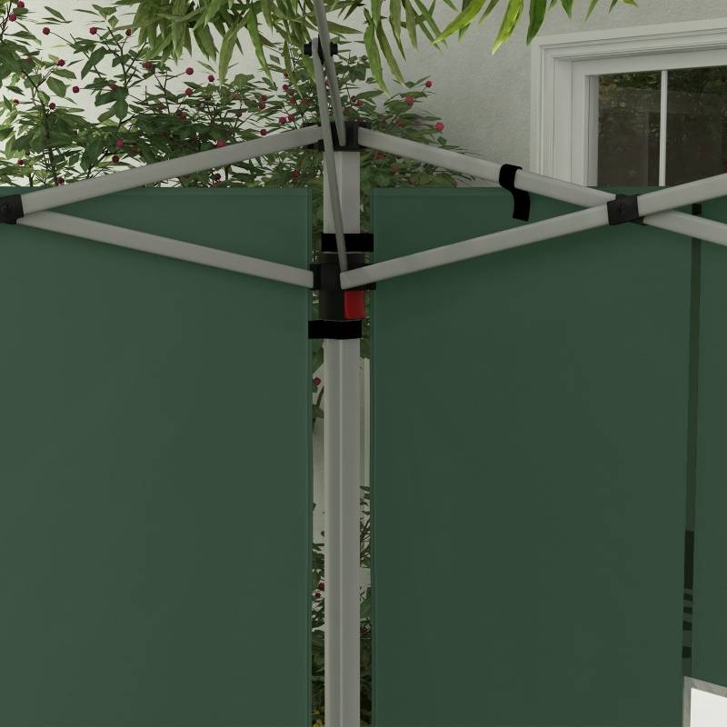 Panneaux latéraux tonnelle tissu Oxford tente réception avec fenêtres 295x195cm vert - ComfortXL Outdoor Living - Image 8